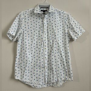 Mens Michael Kors Casual Button Down Shirt, size: L